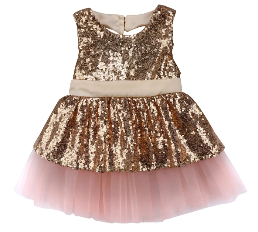 Gold Sequins Dress