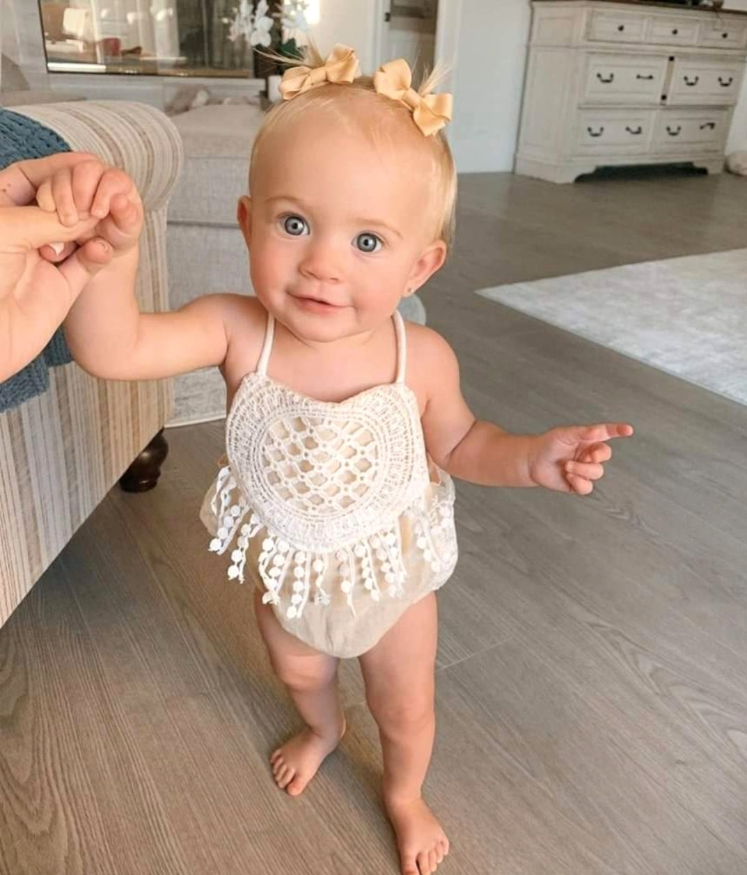 Lace Boho Romper 1000631