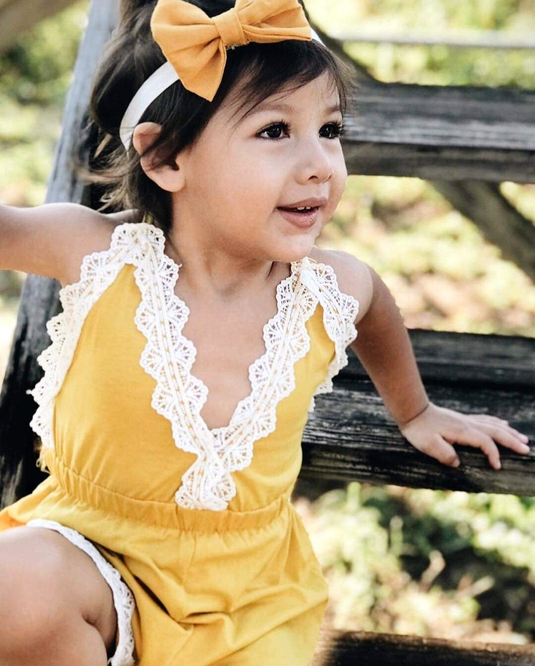 Mustard Lace Boho Jumpsuit 1000190