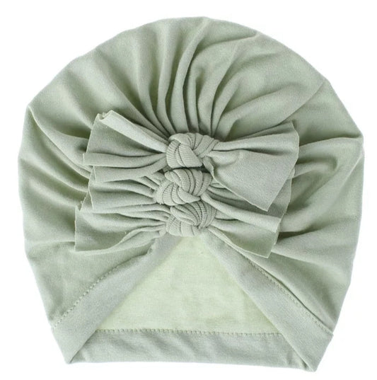 Mint Bowknot Turban