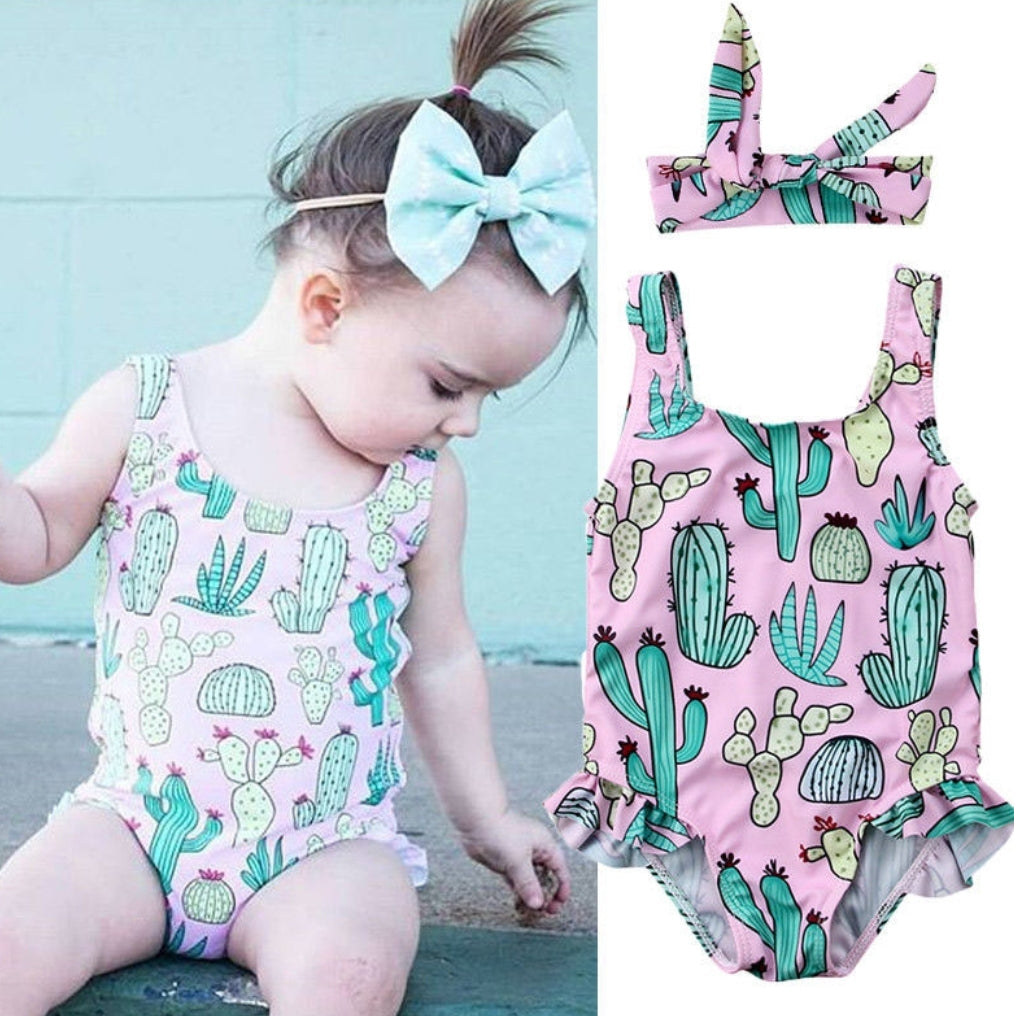 Cactus Swimsuit and Headband 1000666