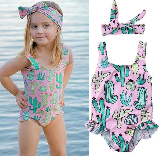 Cactus Swimsuit and Headband 1000666