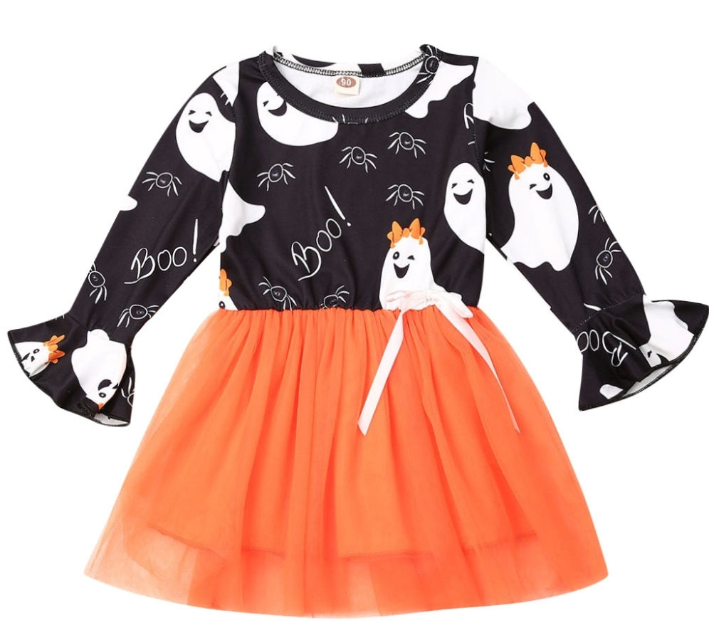 Boo!! Orange Tutu Dress