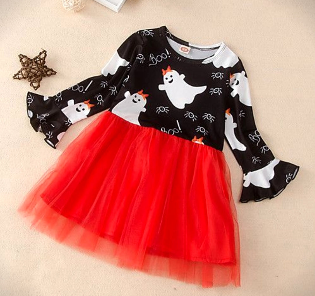 Boo!! Orange Tutu Dress