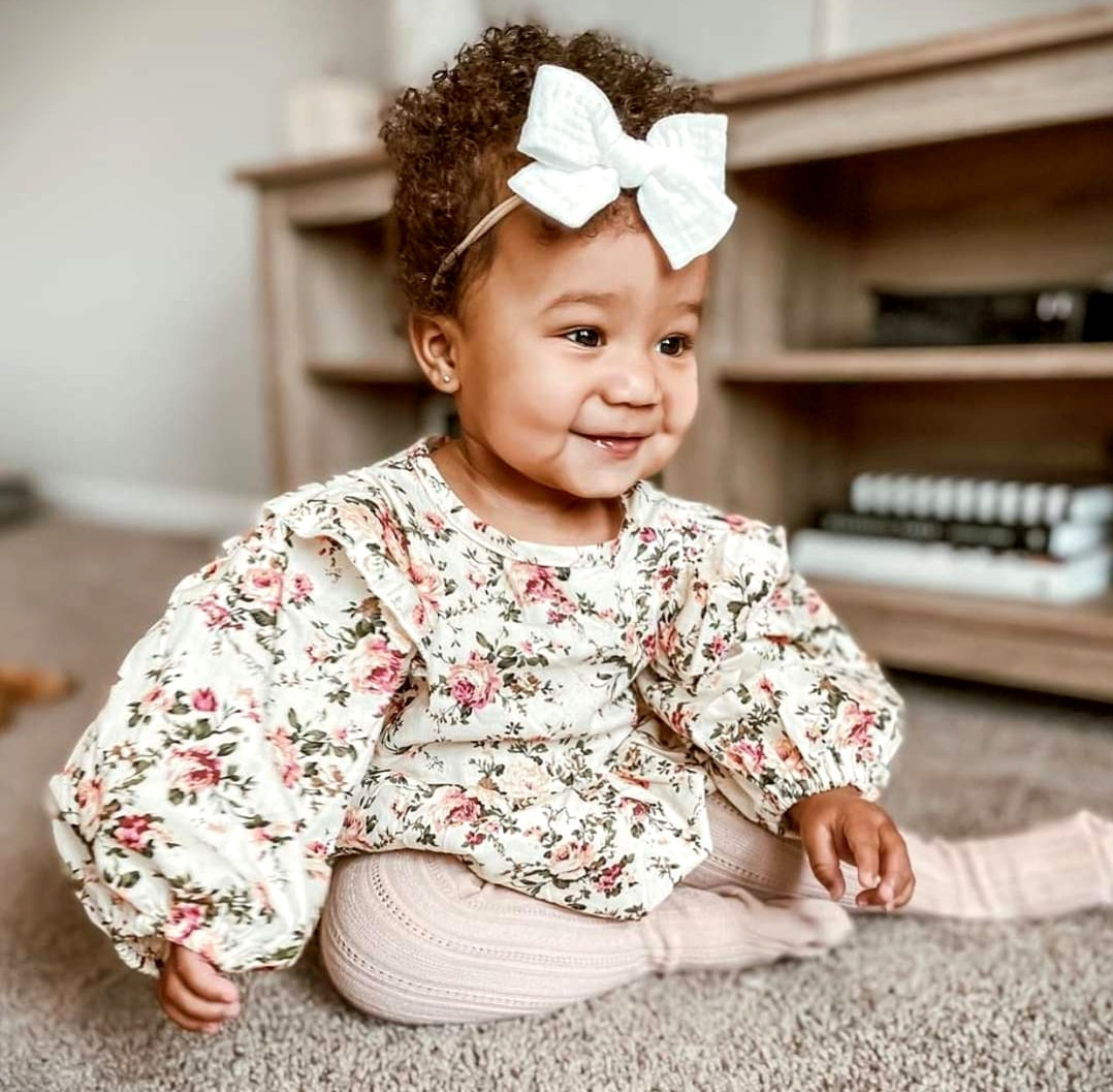 Floral Balloon Romper