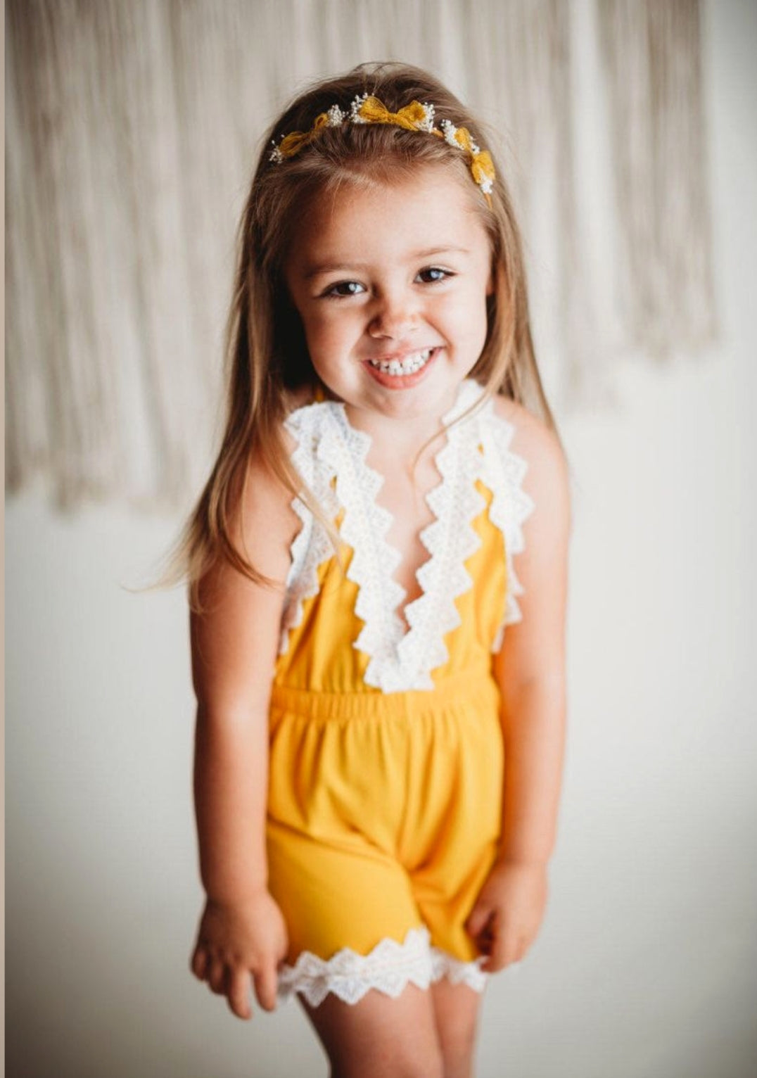 Mustard Lace Boho Jumpsuit 1000190