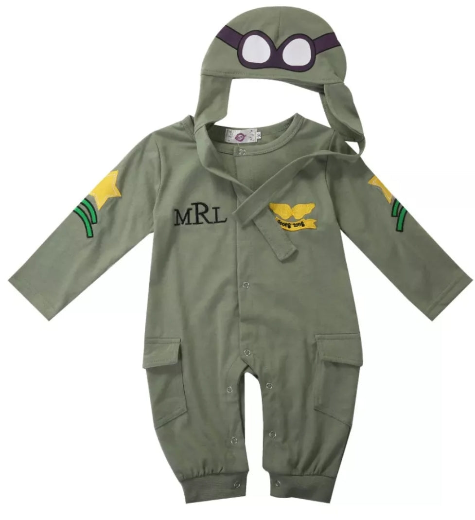 Aviator Romper and Hat 2000198