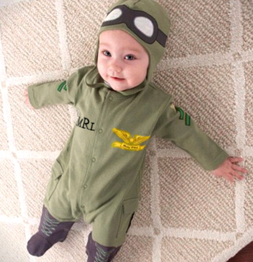 Aviator Romper and Hat