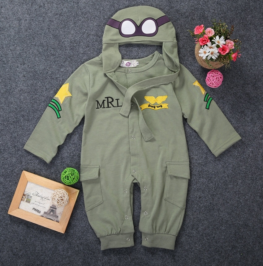 Aviator Romper and Hat 2000198