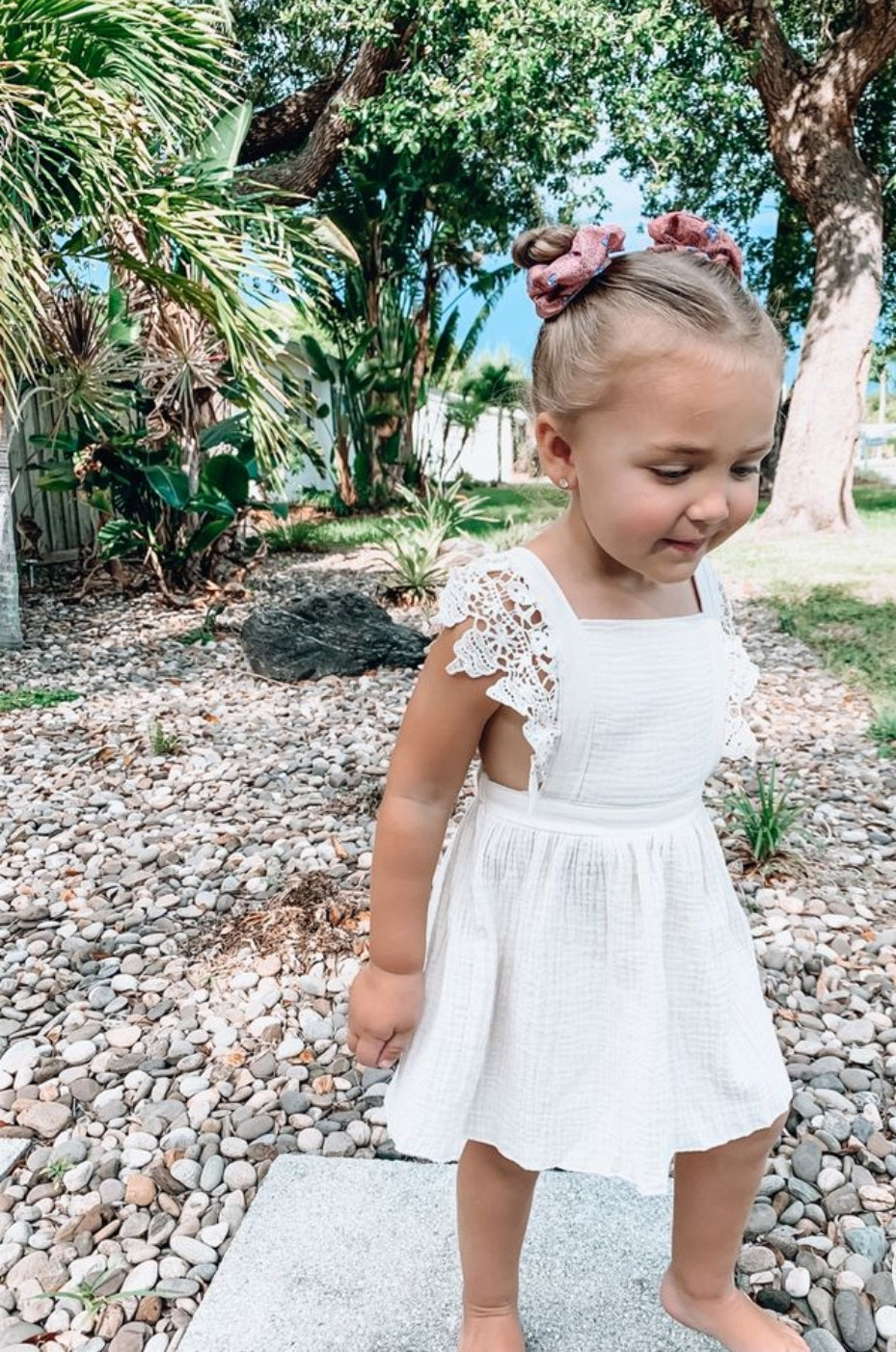 Off White Lace Dress 1000236