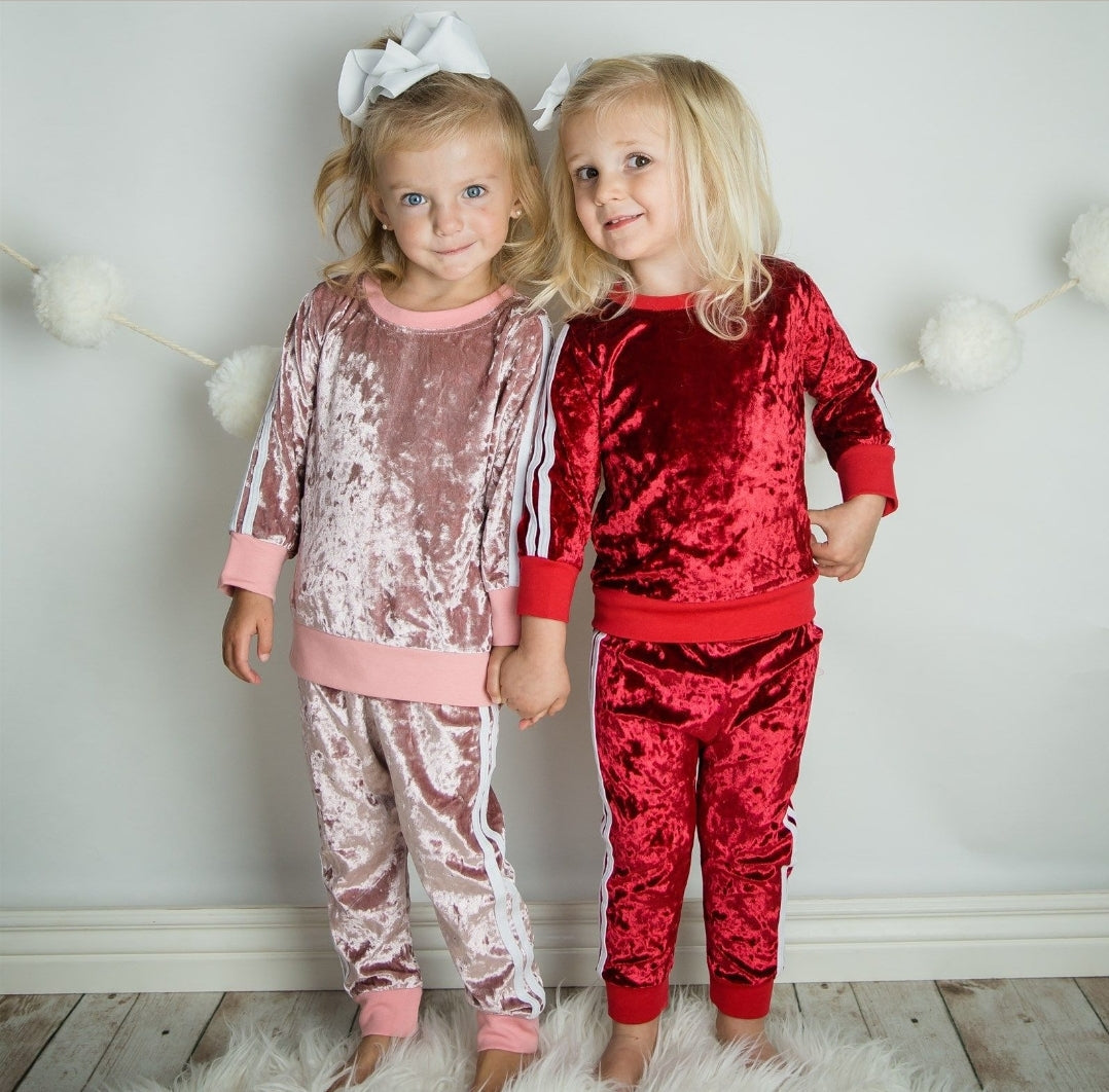 Pink Velvet Tracksuit 1000311