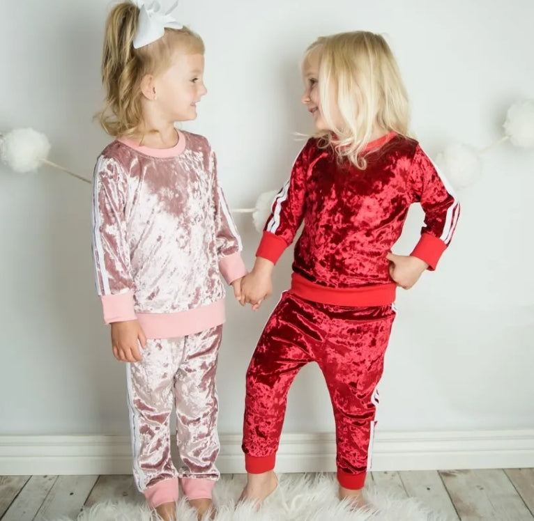 Pink Velvet Tracksuit 1000311