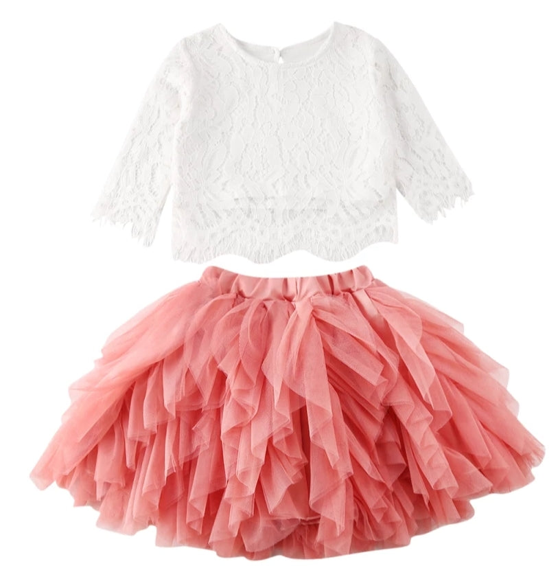 Special Occasions Lace Top and Pink Tutu