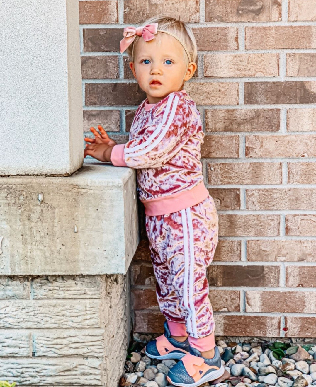 Pink Velvet Tracksuit