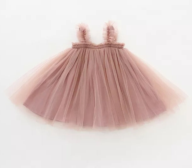Dusty Pink Tulle Dress