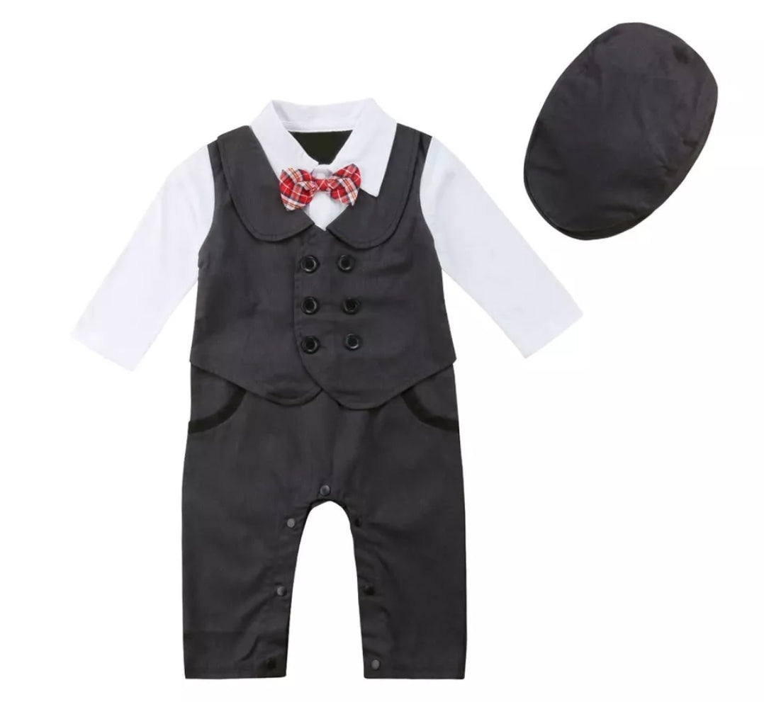 Gentleman Suit and Milk Man Cap