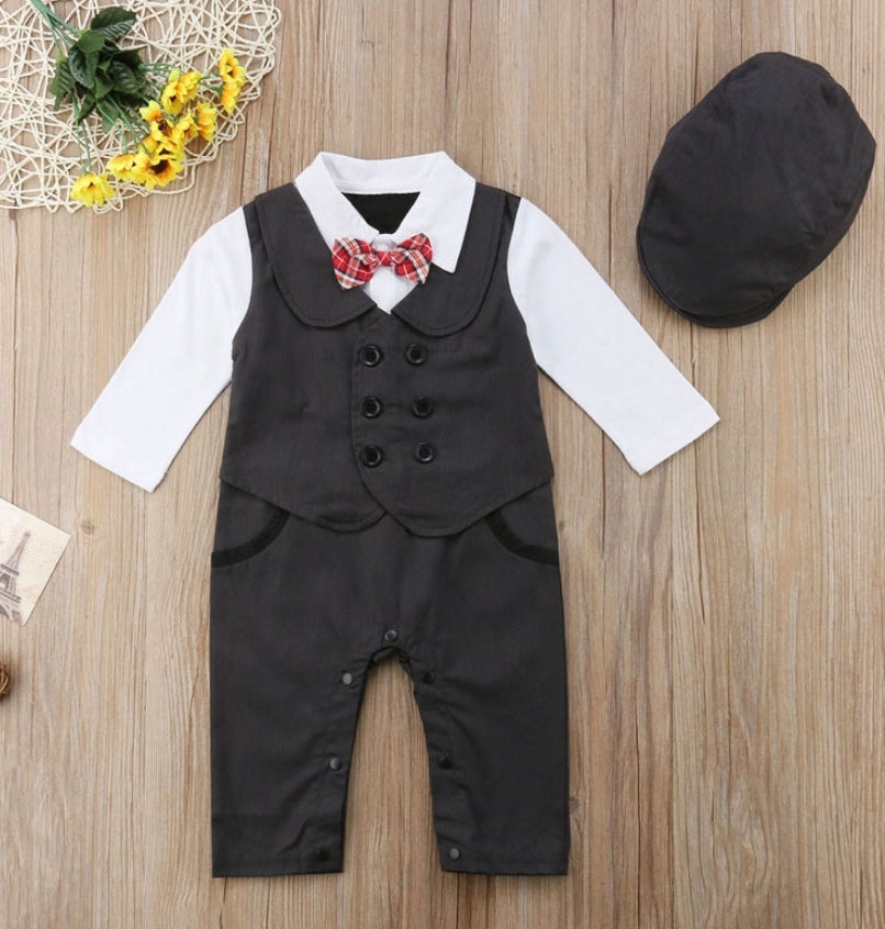 Gentleman Suit and Milk Man Cap