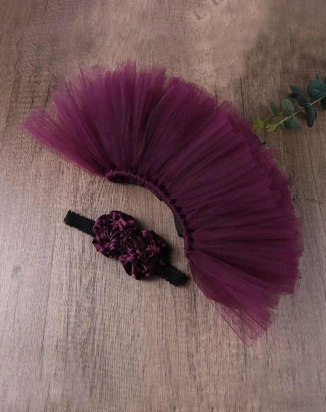 Photoshoot Tutu with Floral Headband