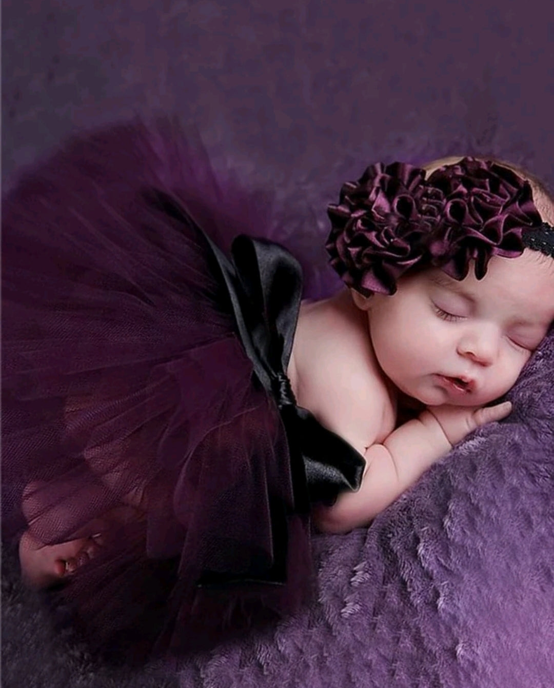 Photoshoot Tutu with Floral Headband