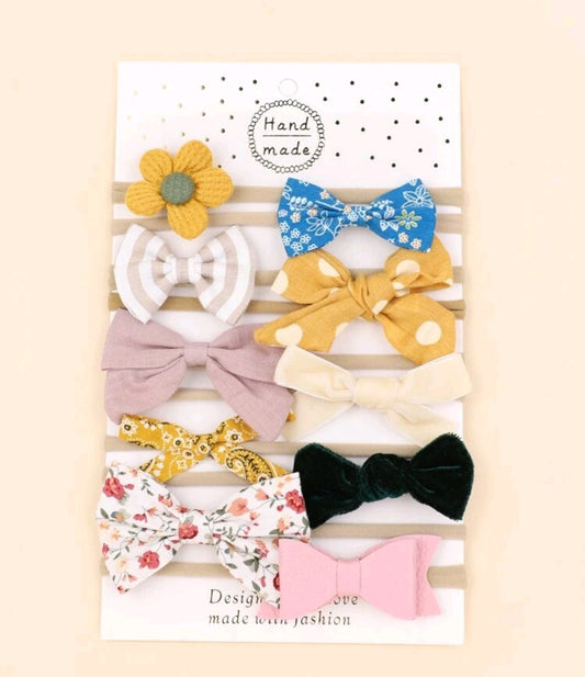 10PSC Floral Headbands