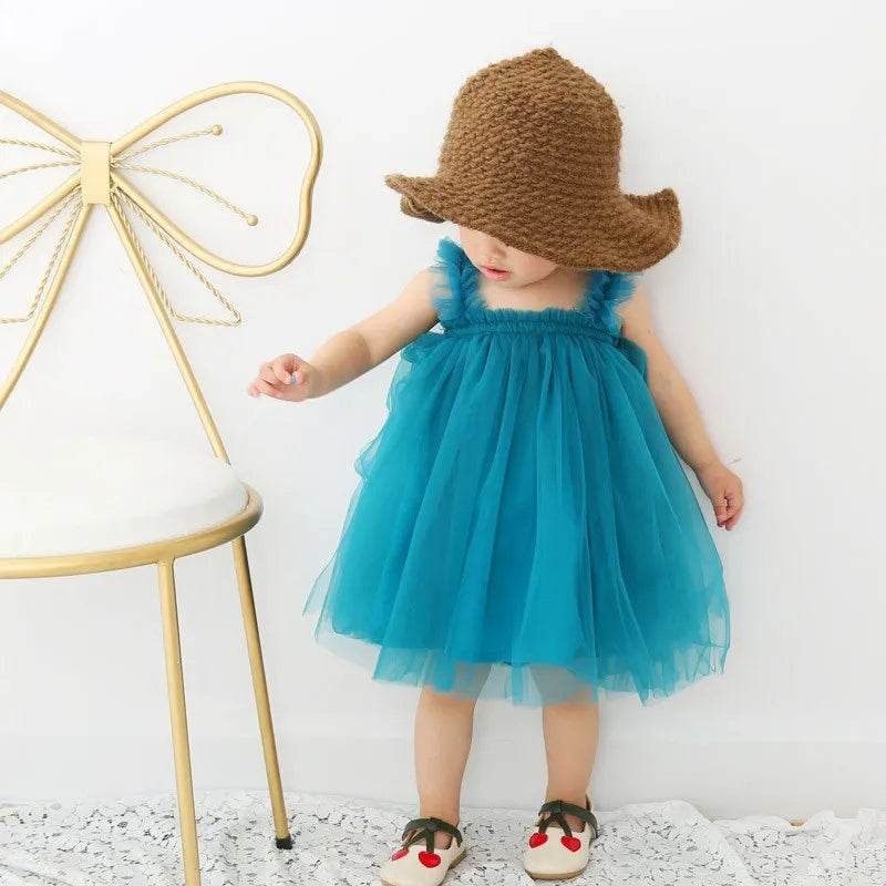 Turquoise Tulle Dress