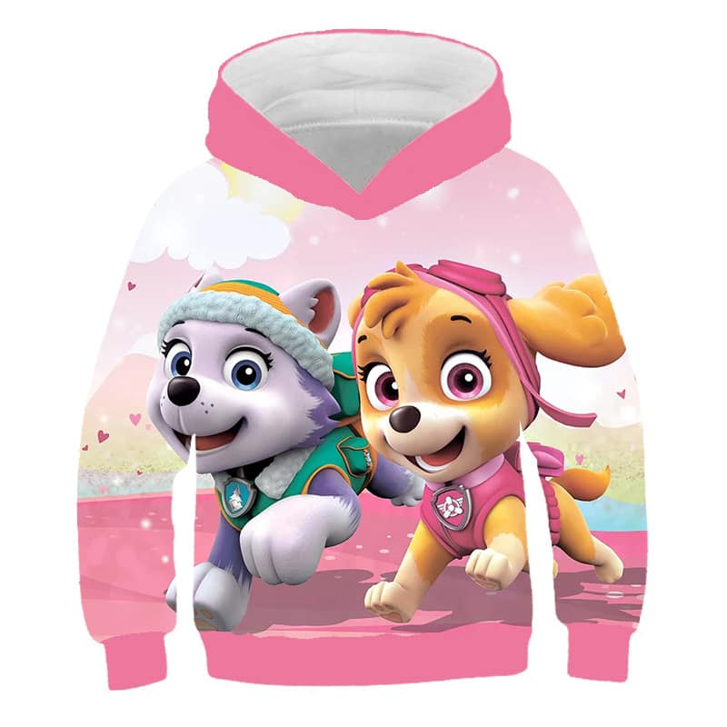 Paw Patrol Pink Printed 3D Hoodie