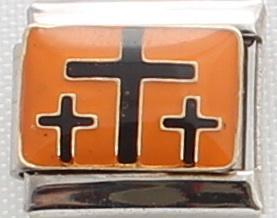 3 Crosses 9mm Charm-Charmed Jewellery