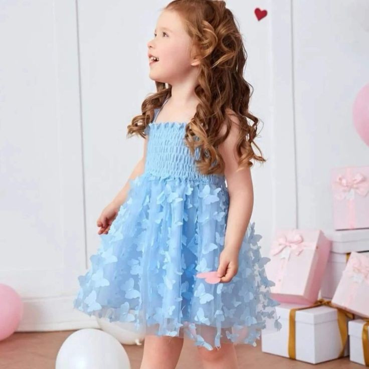 Blue Butterfly Dress 1000116