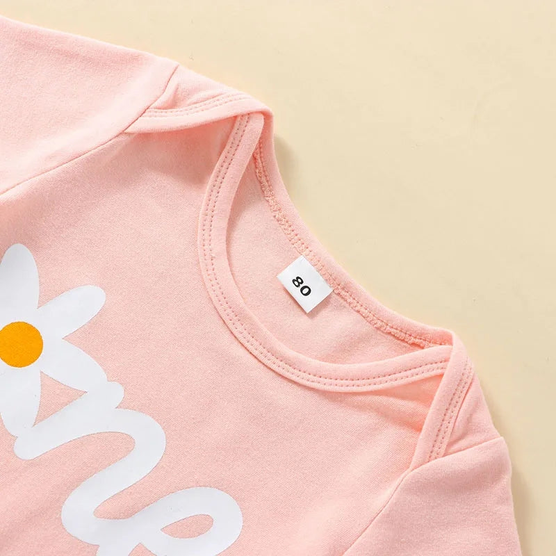 First Birthday Outfit Floral Top with Bellbottoms and Headband 80's…