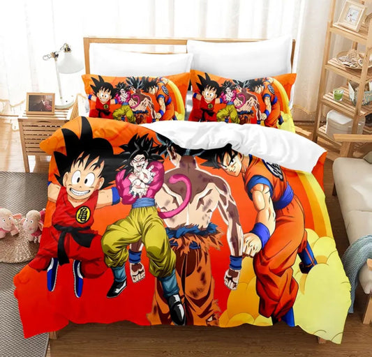 Dragon printed Ball Z Bedding