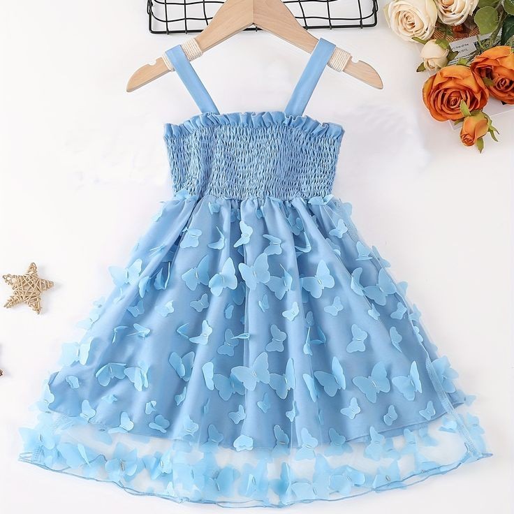 Blue Butterfly Dress 