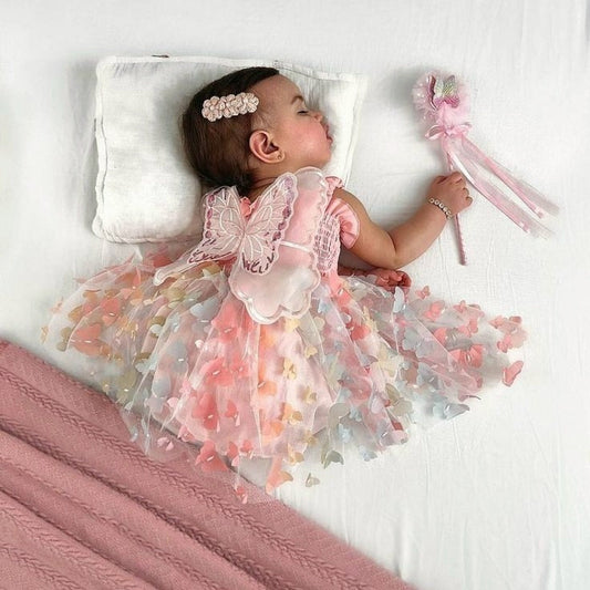 Rainbow Butterfly Mush Dress "Cutie" 1000749