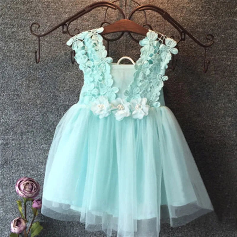 Mint Floral Dress 