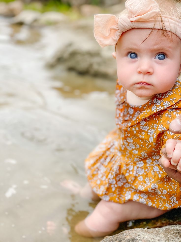 Mustard Floral Balloon Romper