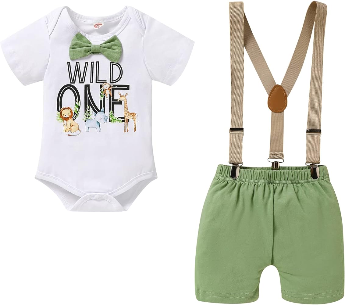 Wild One Birthday Outfit 3PCS