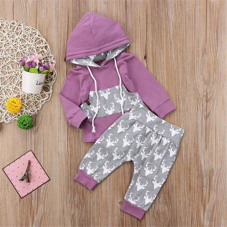 Oh Deer, Hooded Romper and High Waisted Pants 1001039