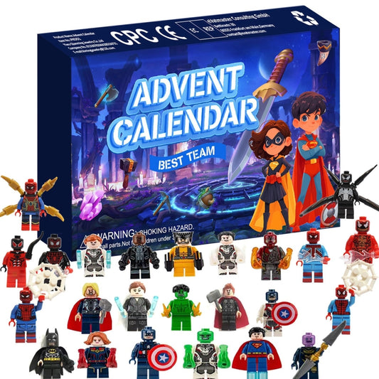 Superheroes Advent Christmas Countdown Calender