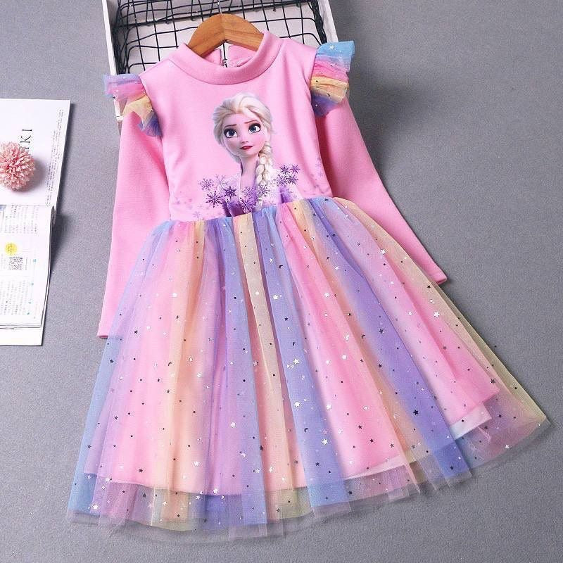 Frozen Rainbow Tulle Dress