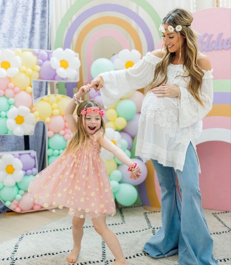 Dusty Pink Daisy Dress 100091