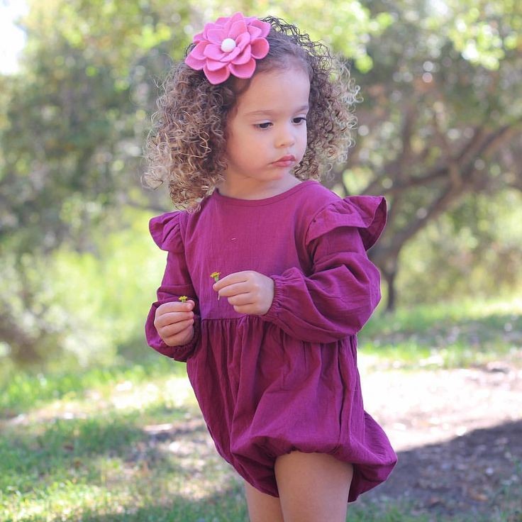 Plum Balloon Romper