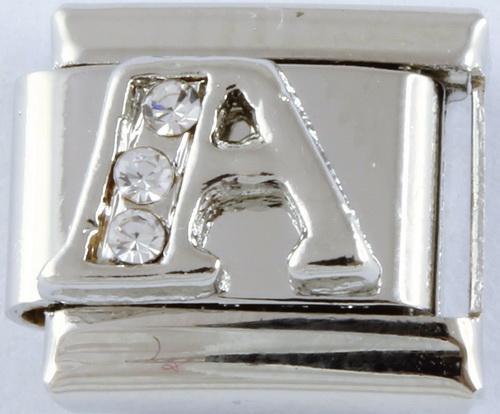 9mm Silver Letter A Charm-Charmed Jewellery