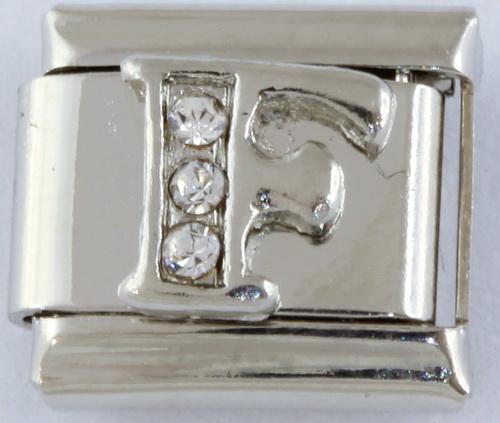 9mm Silver Letter F Charm-Charmed Jewellery