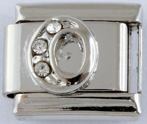 9mm Silver Letter O Charm-Charmed Jewellery