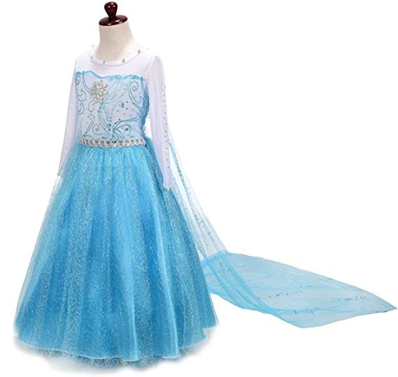 Teal Ice Princess Costume 
