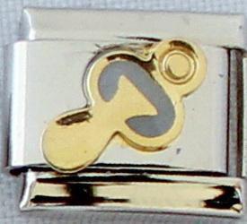 Blue dummy 9mm Charm-Charmed Jewellery