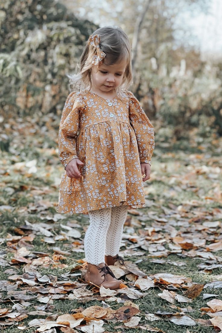 Mustard Floral Dess 100038