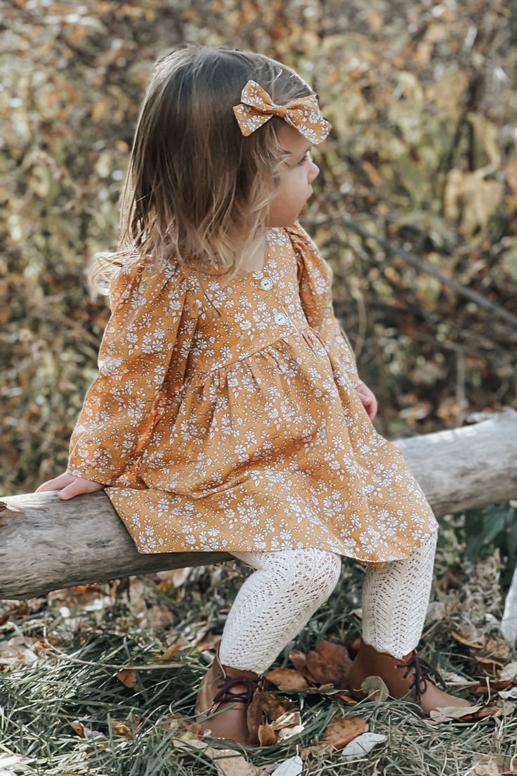 Mustard Floral Dess 100038