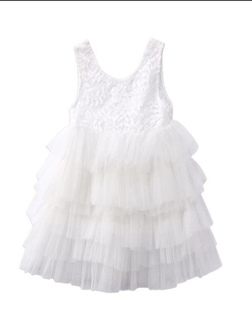Lace White Tutu Dress