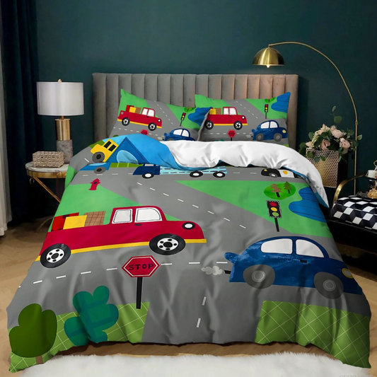 Cars cartoon bedding