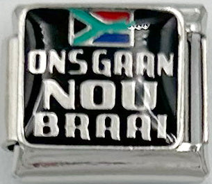 Ons Gaan Nou Braai 9mm Charm
